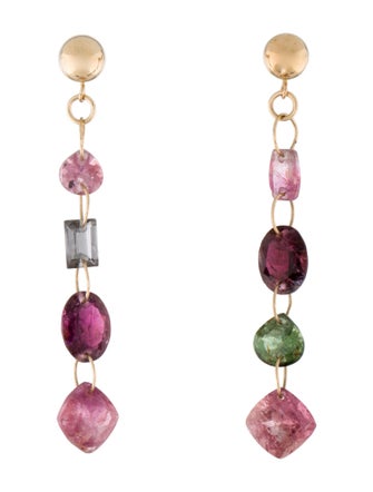 Earrings 14K Tourmaline Drop Earrings