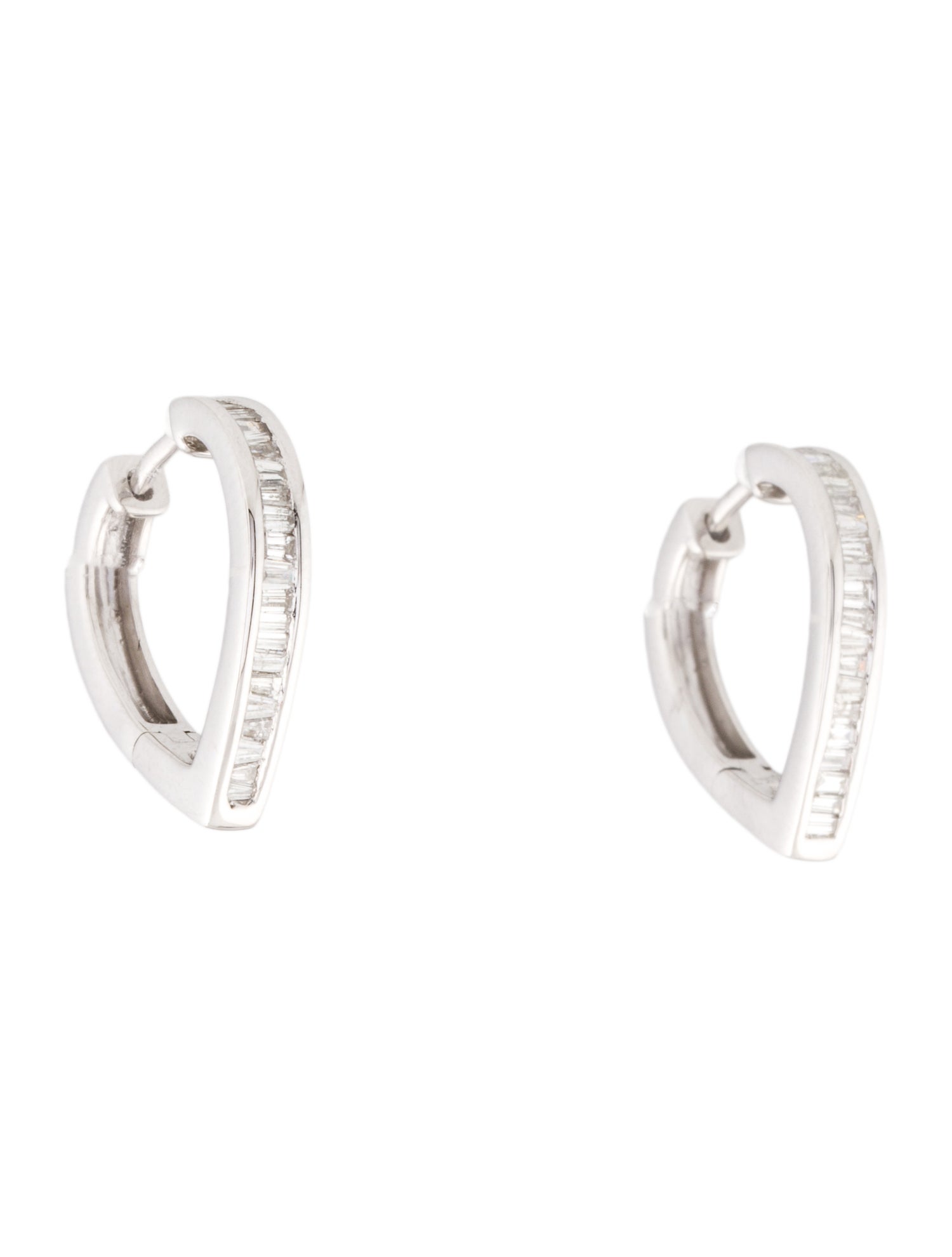 Earrings 14K Diamond Hoop Earrings