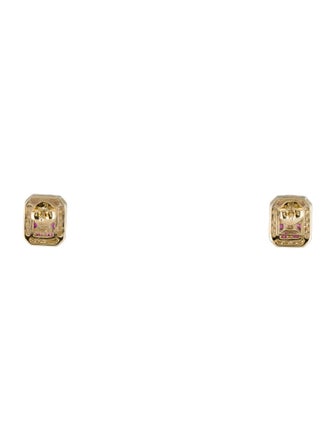 Earrings 14K Ruby & Diamond Stud Earrings