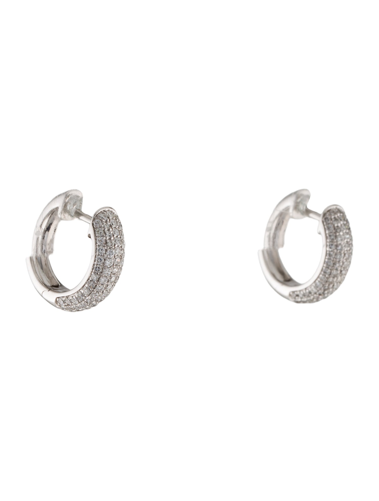 Earrings 14K Diamond Huggie Earrings