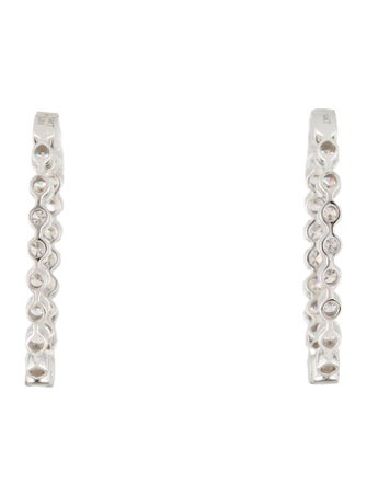 Earrings 14K 1.62ctw Diamond Inside-Out Hoop Earrings