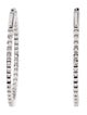 Earrings 14K 3.50ctw Lab-Grown Diamond Inside-Out Hoop Earrings