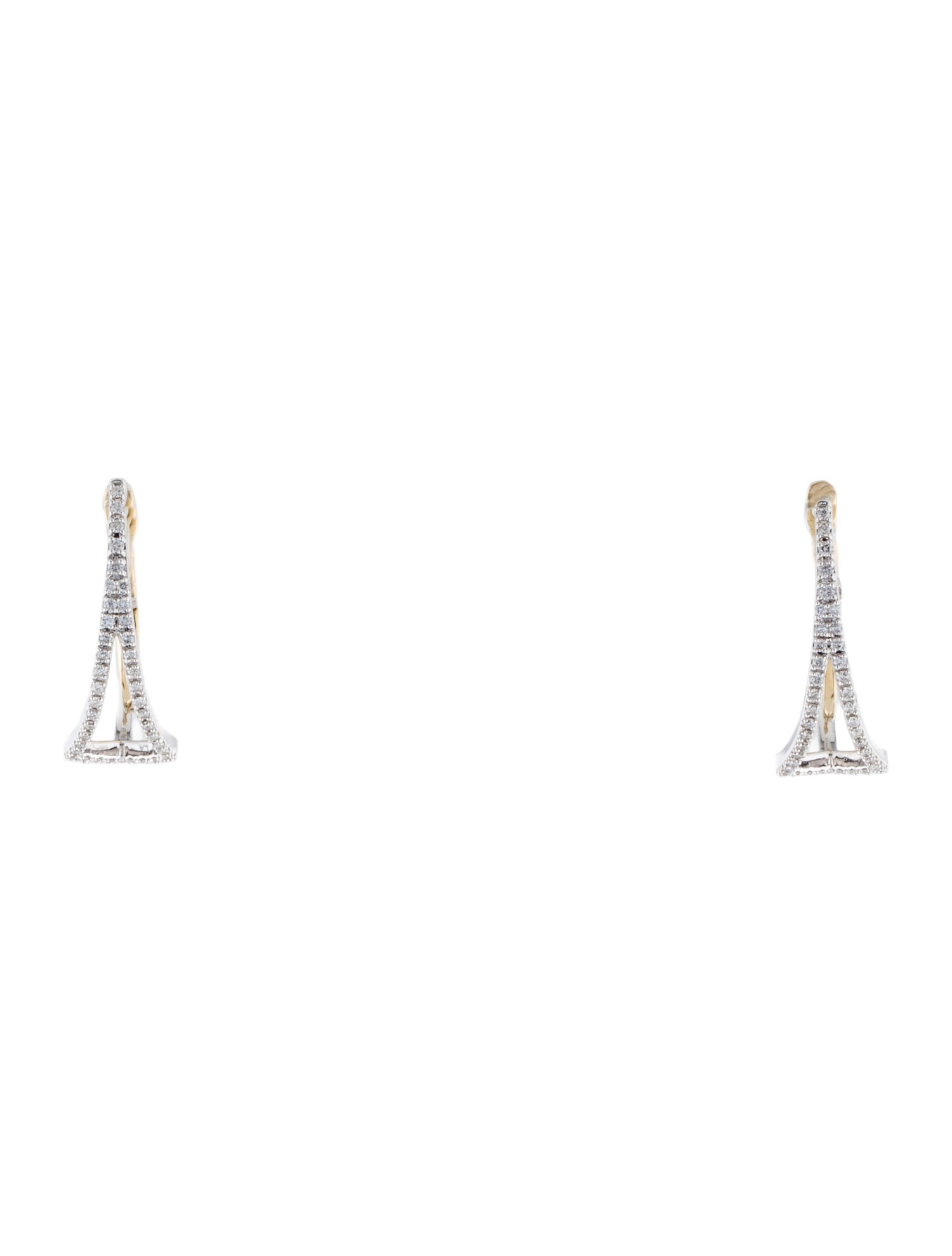 Earrings 14K Diamond Drop Swing Earrings