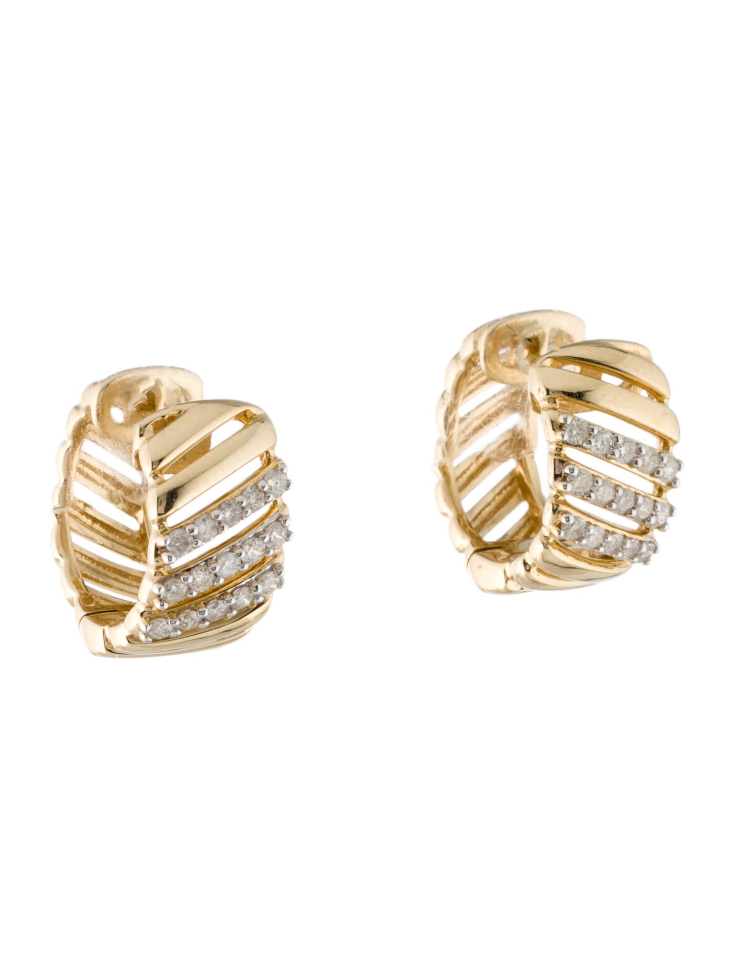 Earrings 14K Diamond Huggie