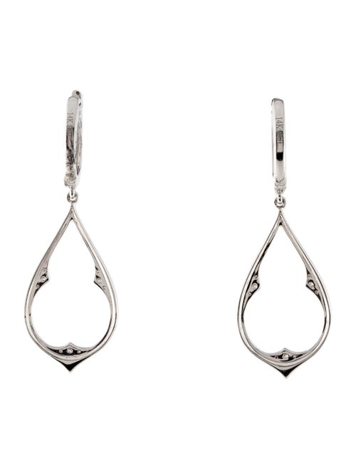 Earrings 14K Diamond Open Teardrop