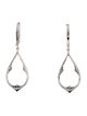Earrings 14K Diamond Open Teardrop