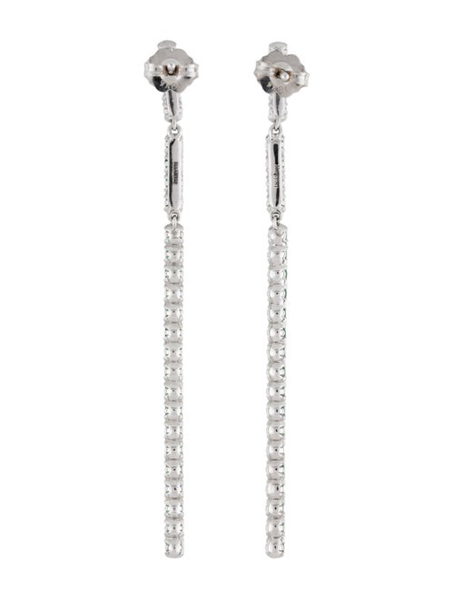 Earrings Haruni 18K Tsavorite & Sapphire Line Drop Earrings