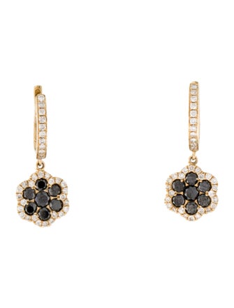 Earrings 14K Diamond Drop Earrings