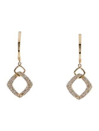 Earrings 14K Diamond Drop Earrings