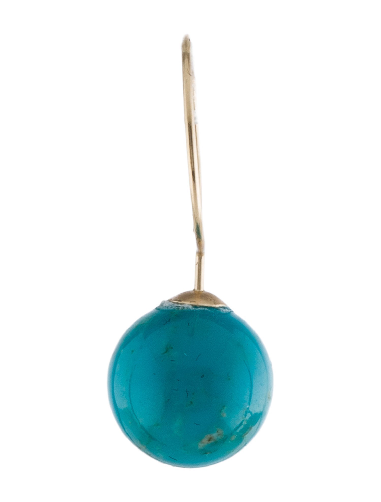 Earrings 14K Turquoise Single Drop Earring