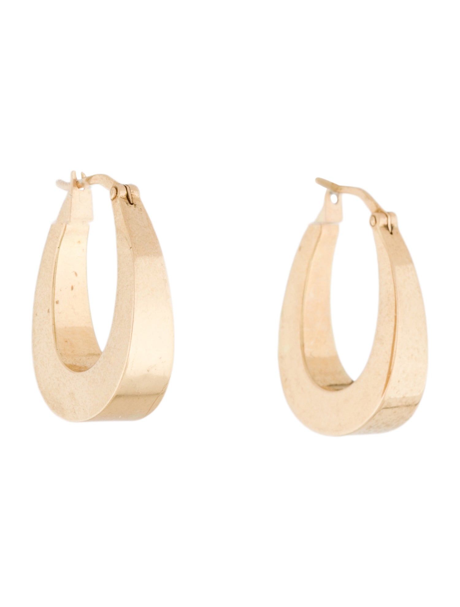 Earrings 14K Hollow Hoop Earrings