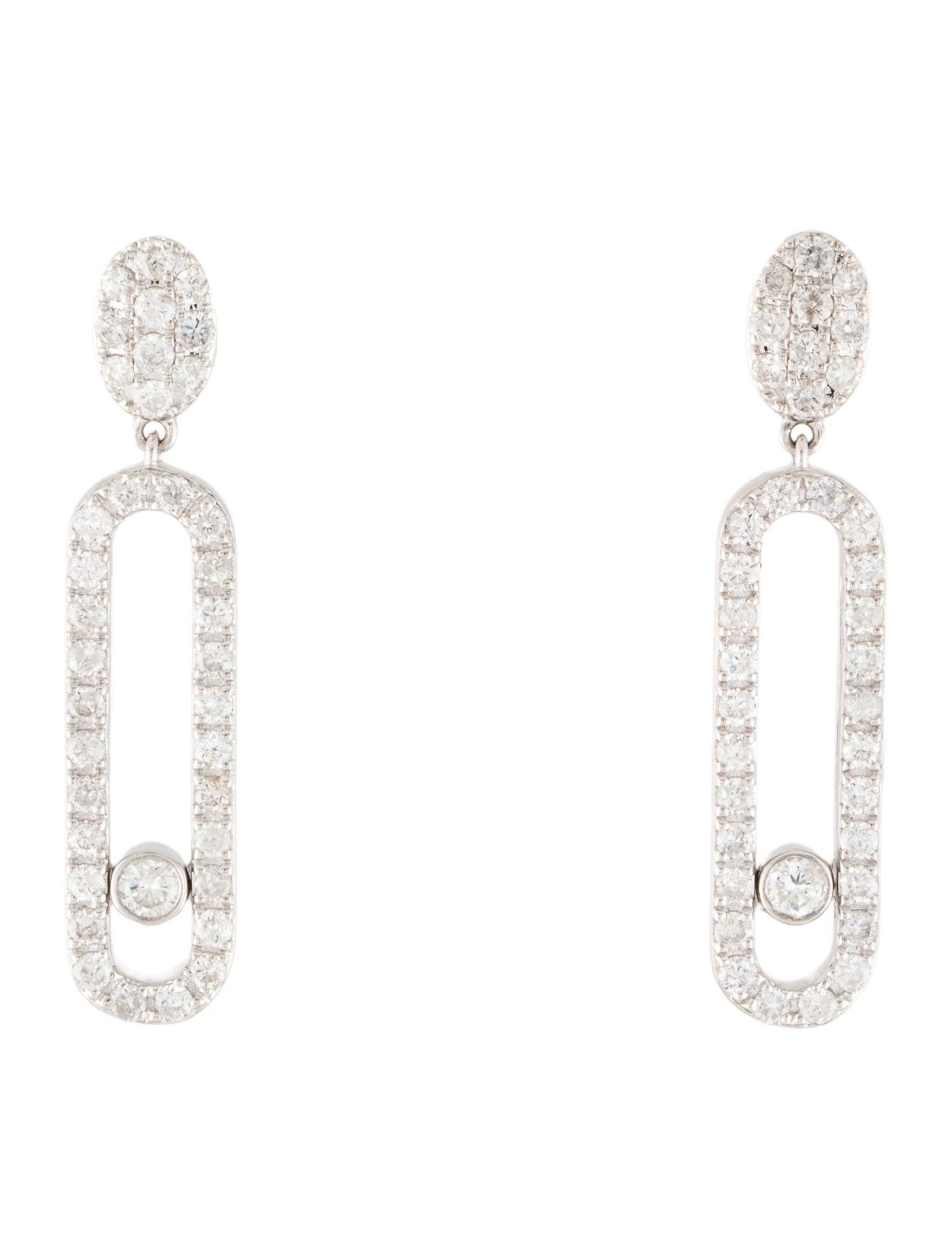 Earrings 14K Diamond Kinetic Drop Earrings