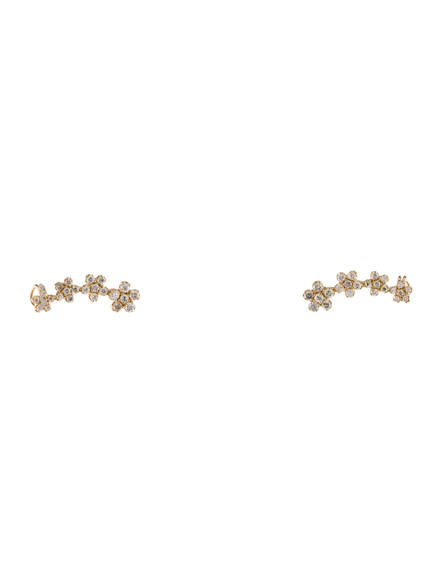 Earrings 14K 1.02ctw Diamond Ear Climber