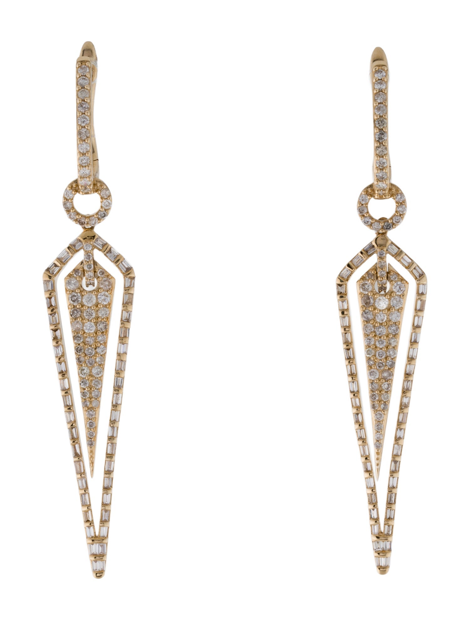 Earrings 14K 1.66ctw Diamond Drop Earrings