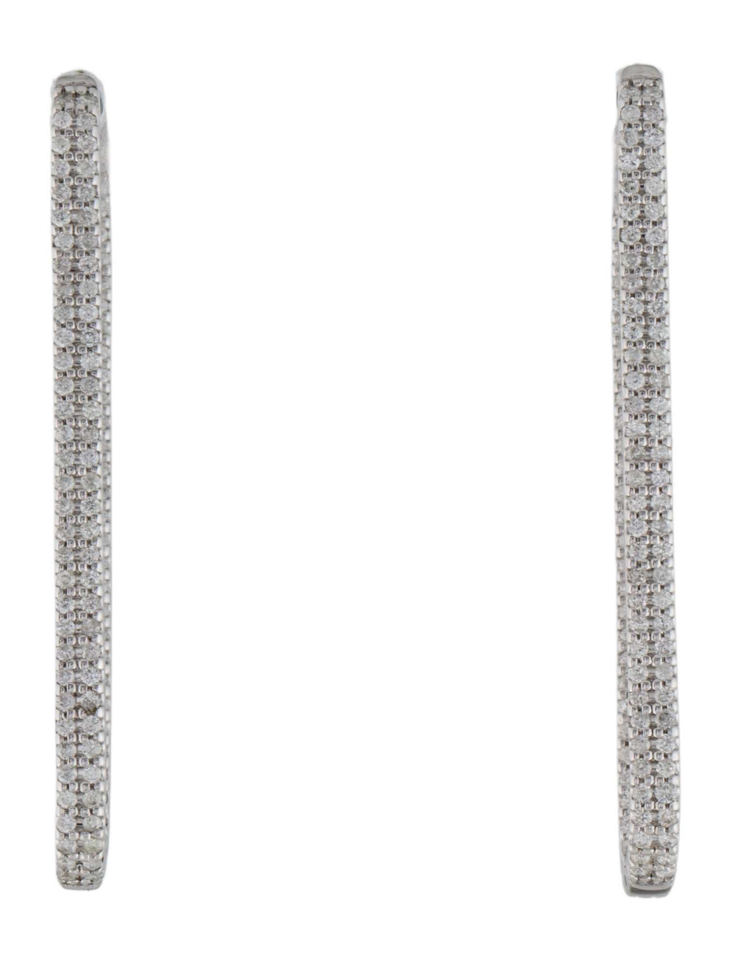 Earrings 14K Diamond Hoop