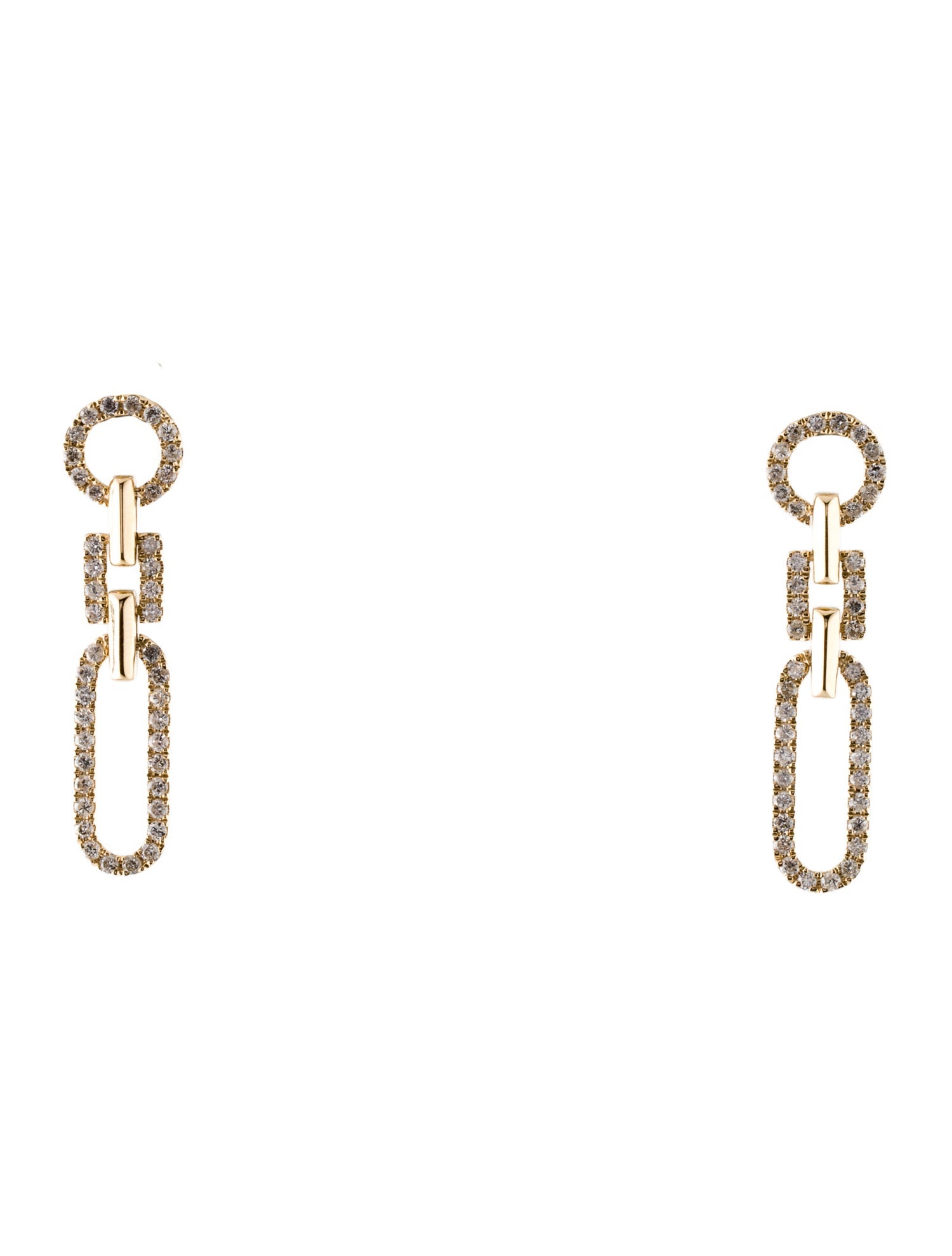 Earrings 14K Diamond Drop Earrings