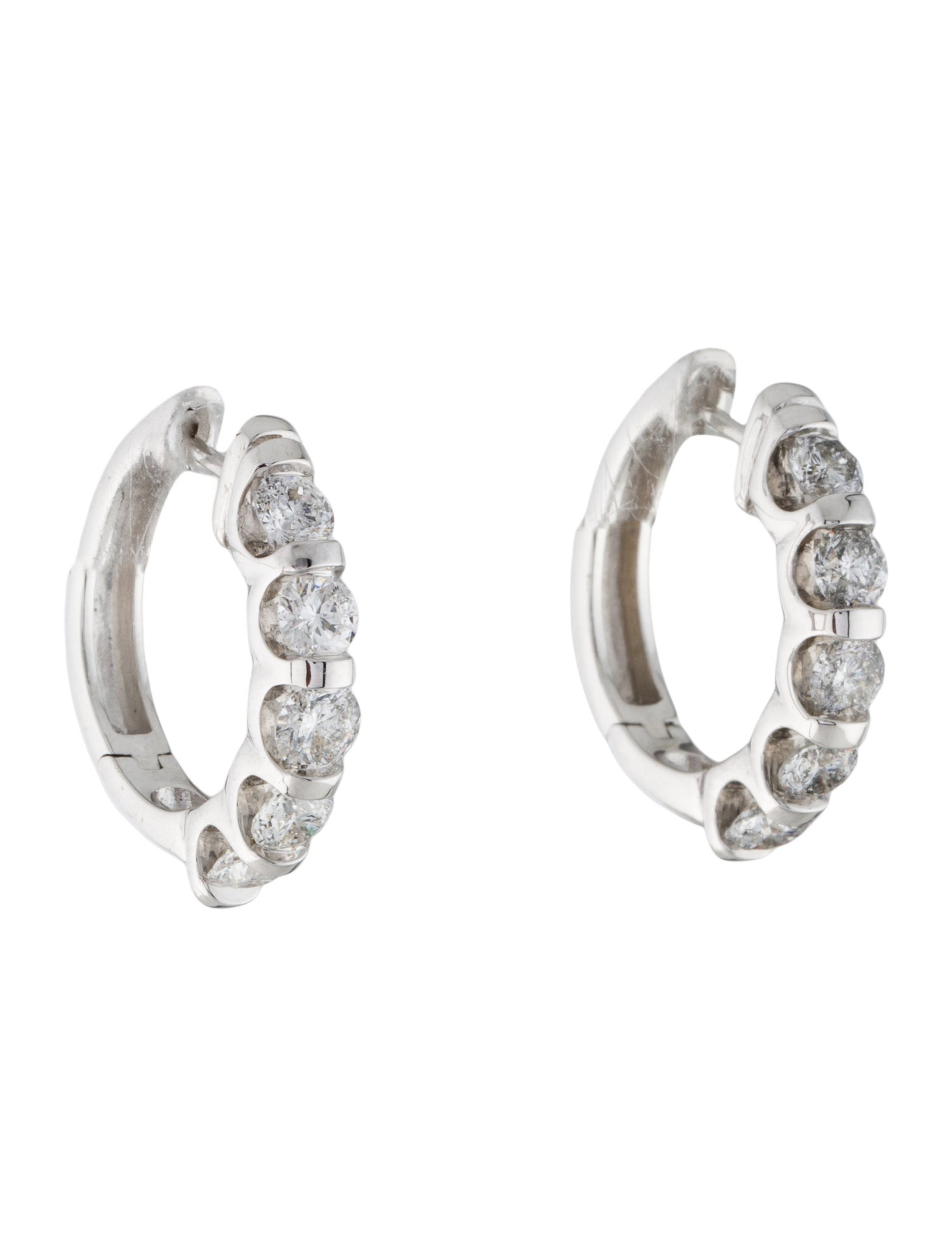Earrings 14K 2.00ctw Diamond Hoop
