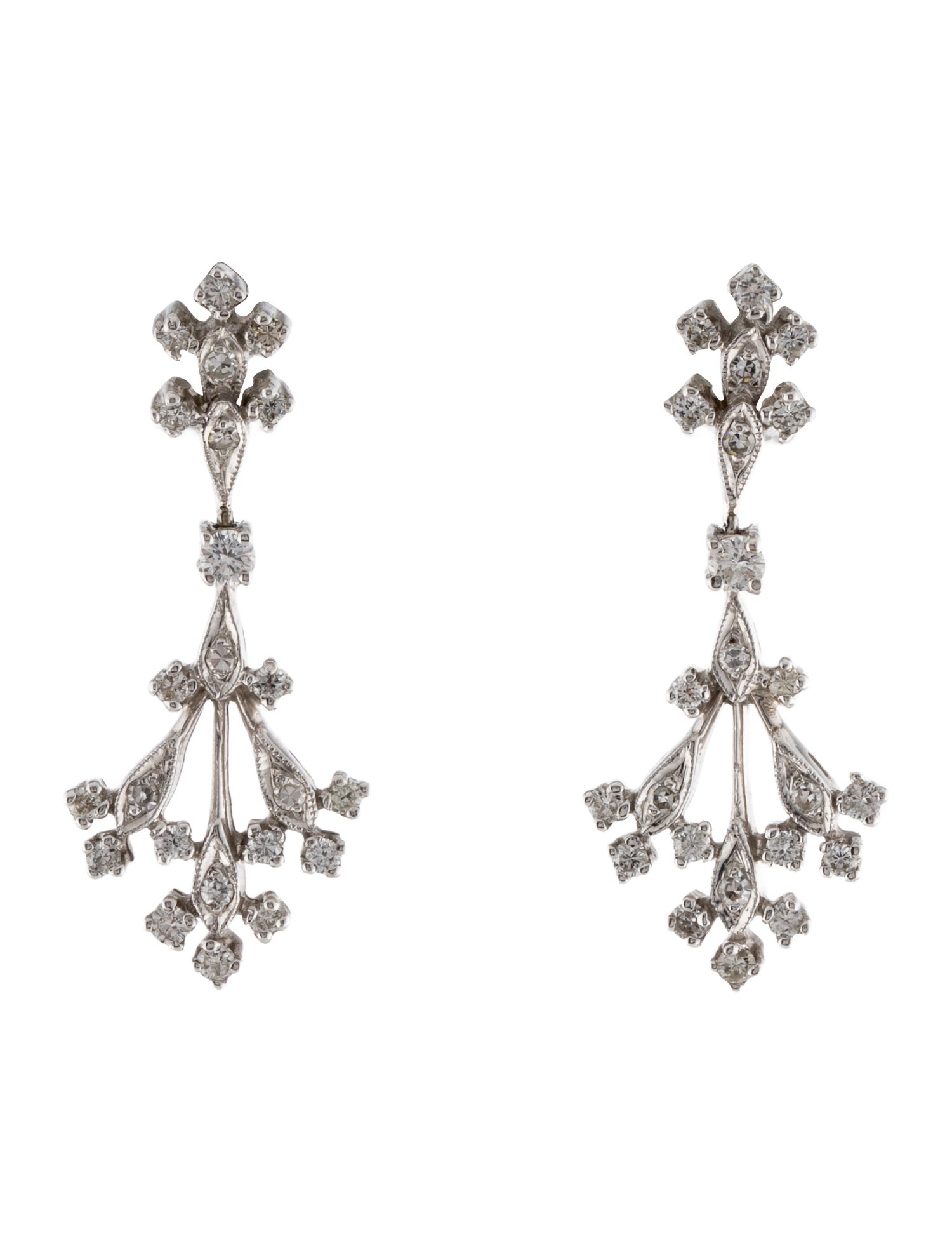 Earrings 14K Diamond Drop