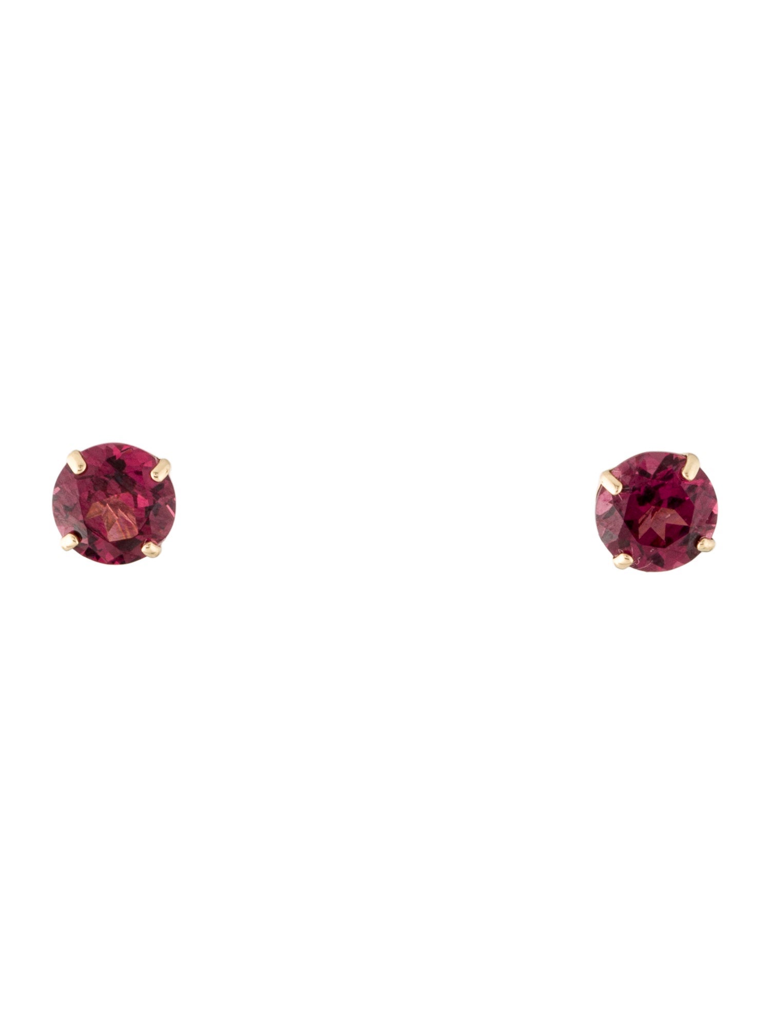 Earrings 14K 1.78ctw Rhodolite Studs