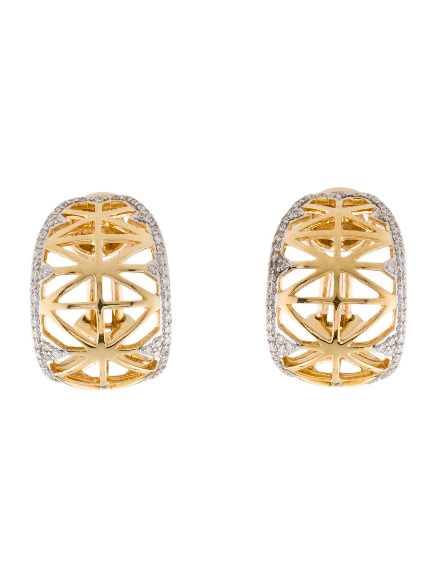 Ivanka Trump 18K Diamond Liberty Earclip Earrings