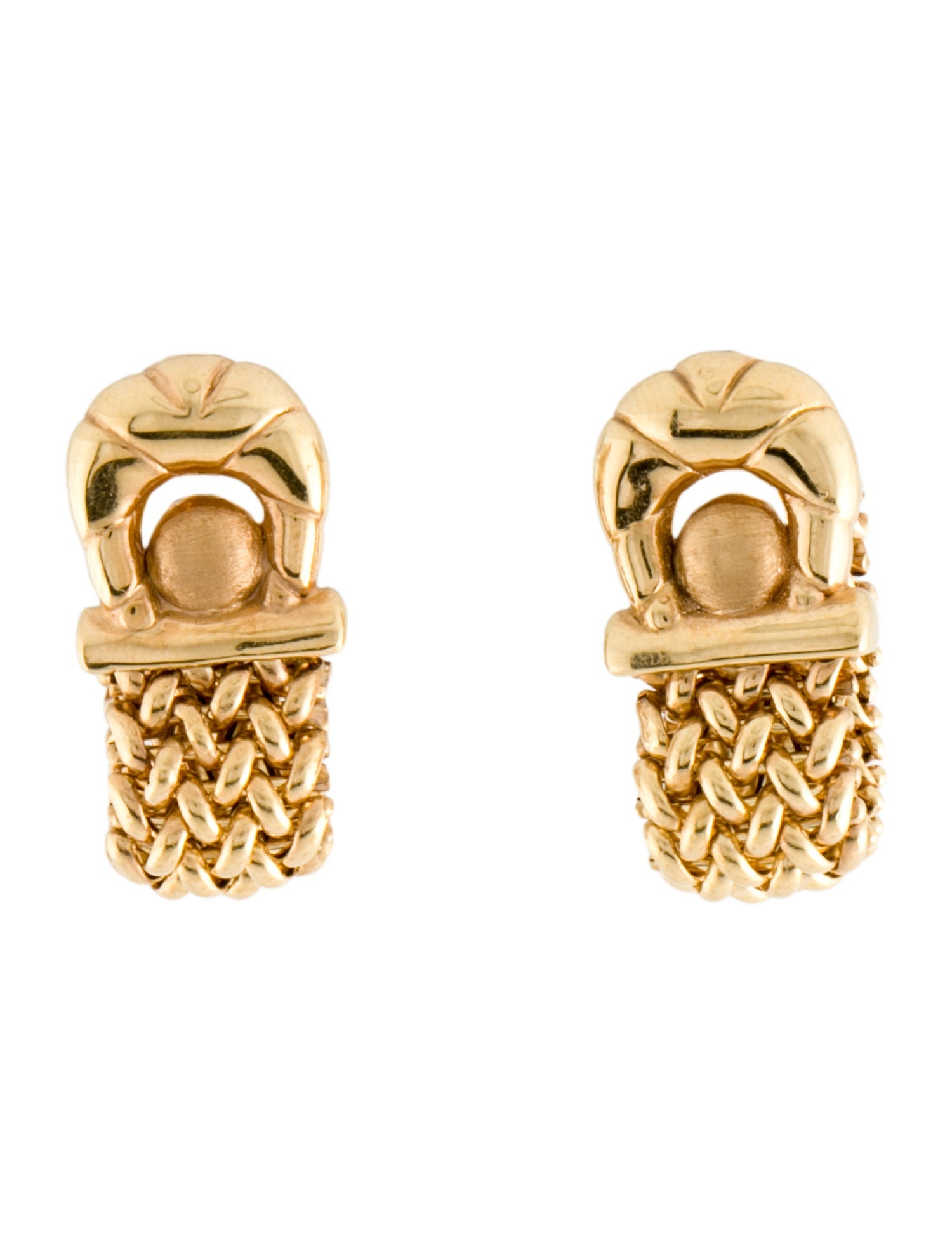 Earrings 18K Chain Link Drop