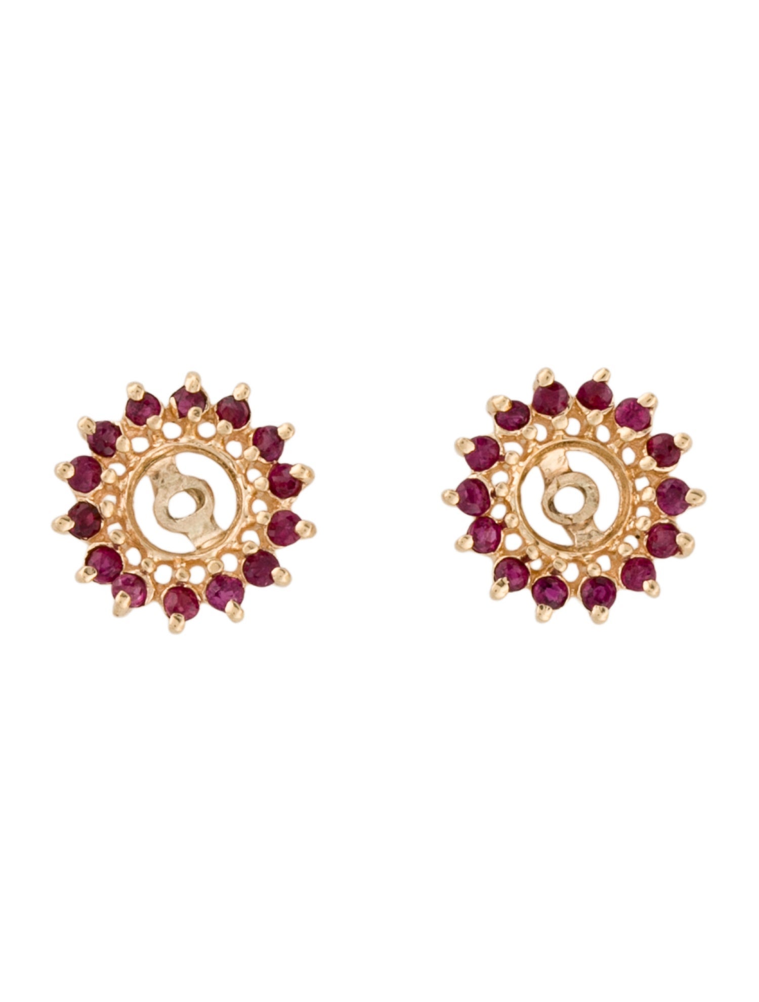 Earrings 14K Ruby Earring Jackets