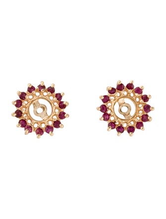 Earrings 14K Ruby Earring Jackets