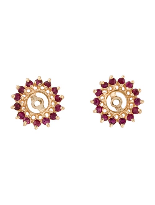 Earrings 14K Ruby Earring Jackets