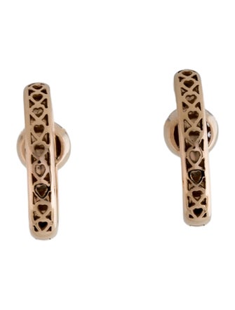 Earrings 18K Diamond Hoop Earrings