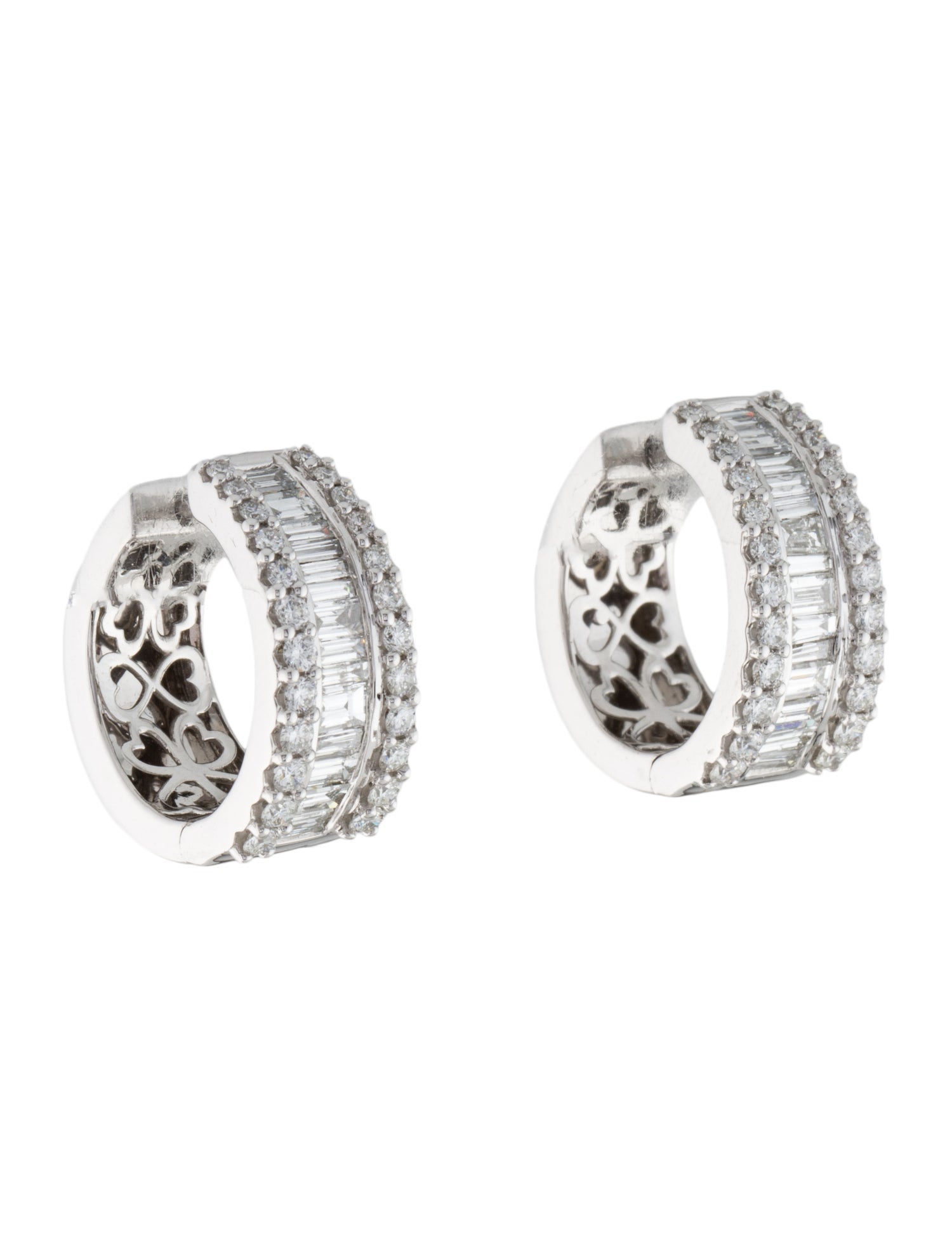 Earrings 14K 1.71ctw Diamond Hoop