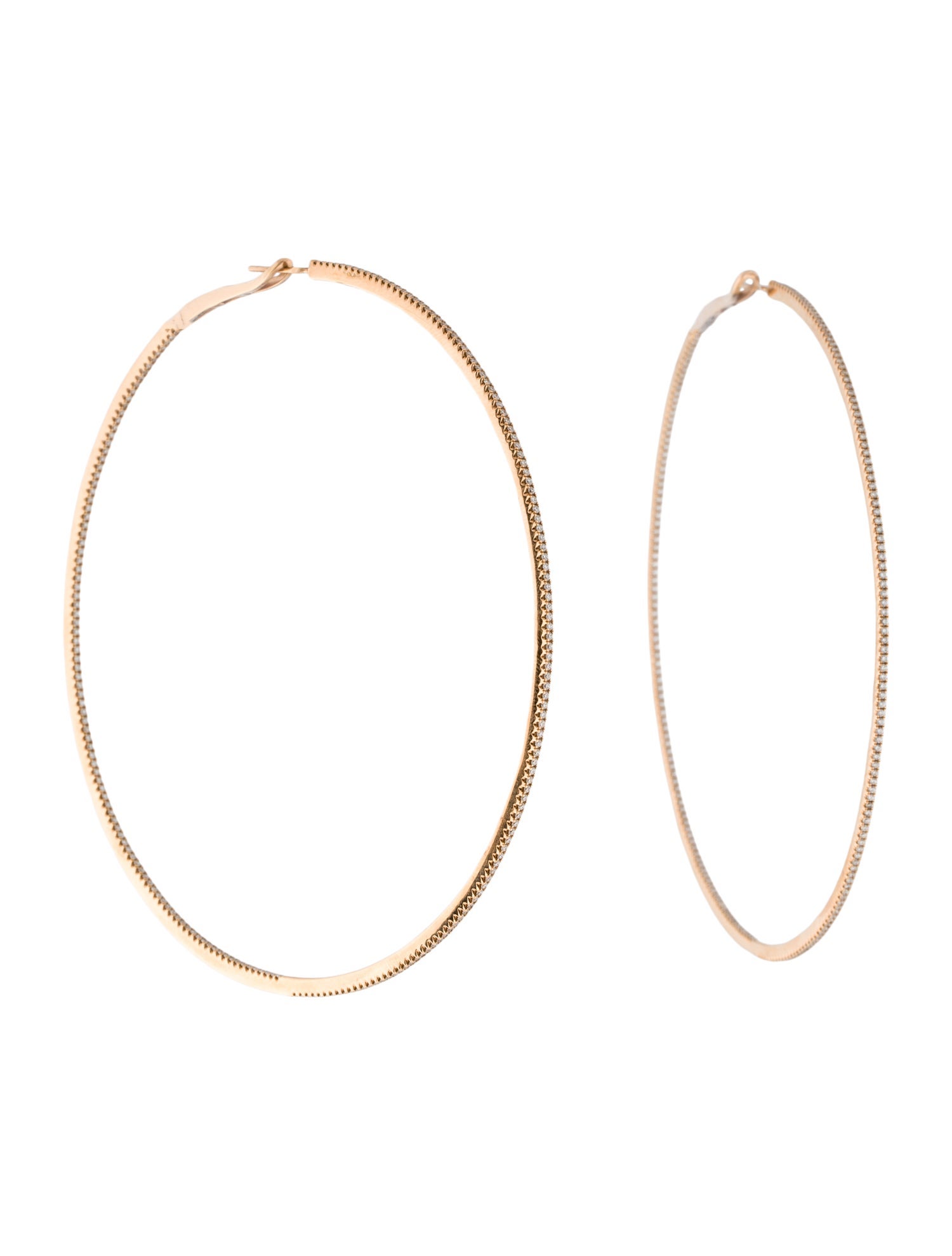 Earrings 18K 2.15ctw Diamond Hoop