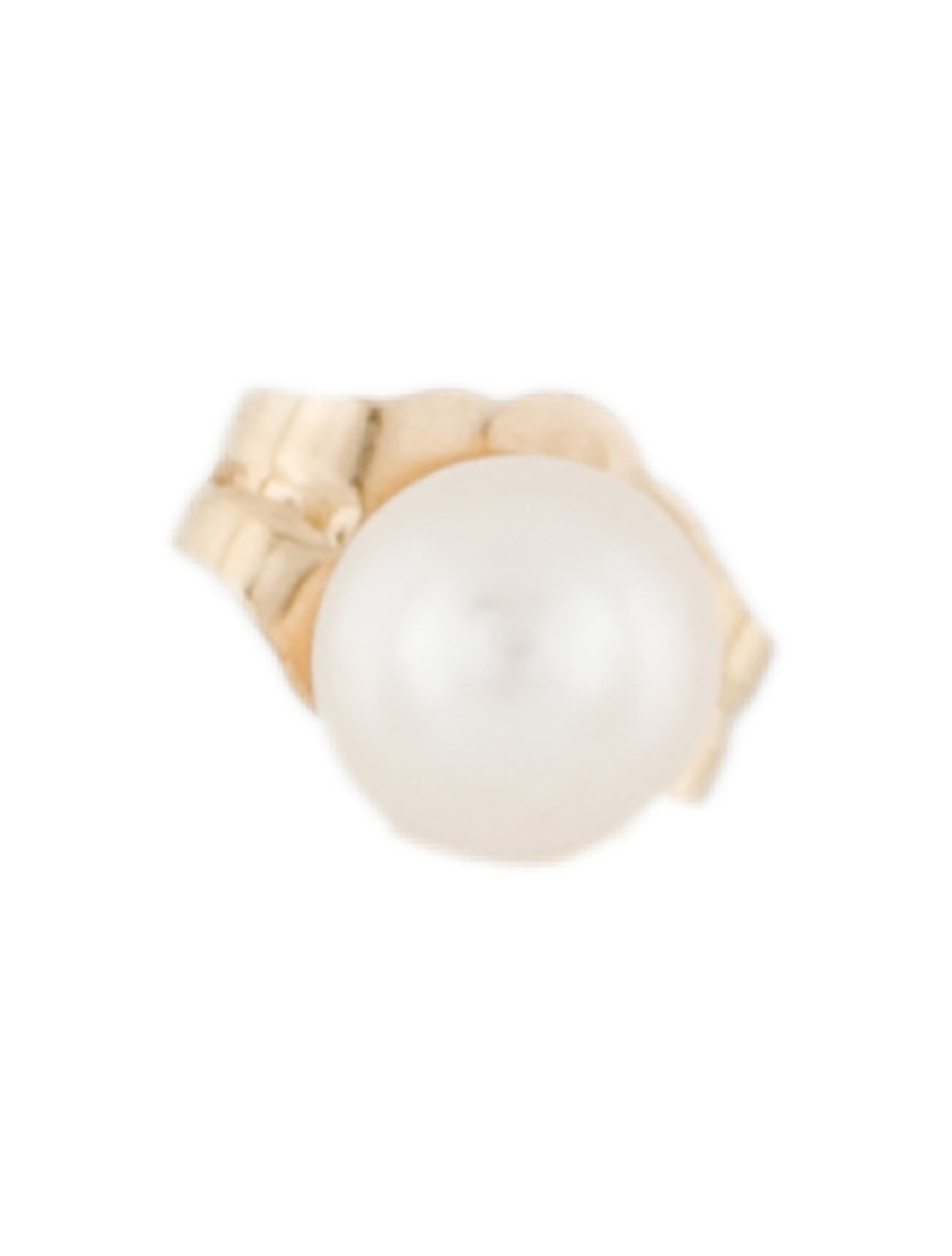 Earrings 14K Pearl Single Stud Earring
