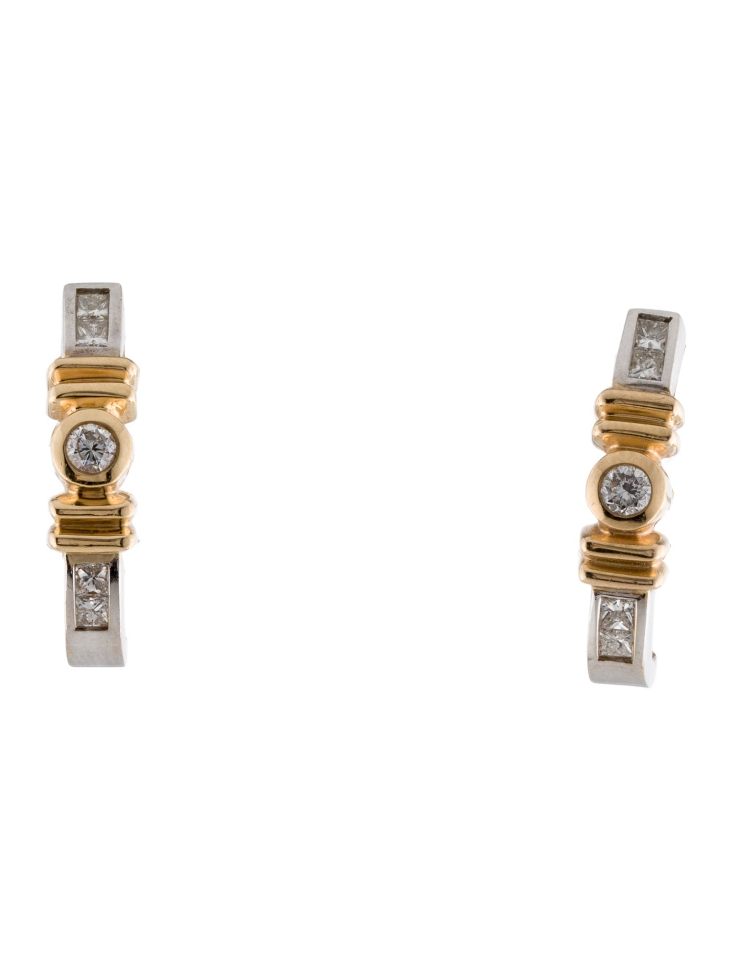 Earrings 14K Diamond Earclips