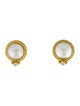 Earrings 18K Pearl & Diamond Stud Earrings