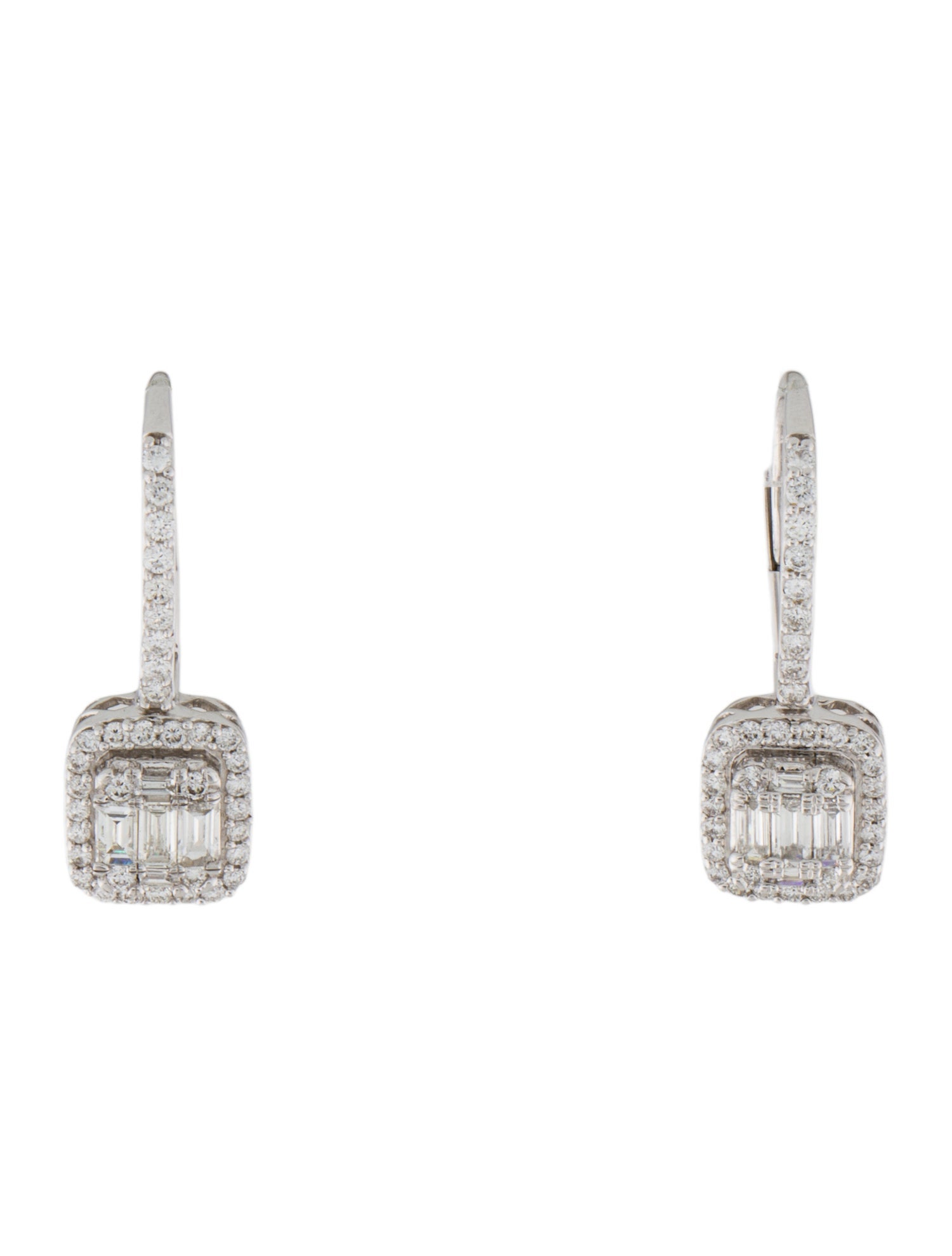 Earrings 18K Diamond Drop Earrings