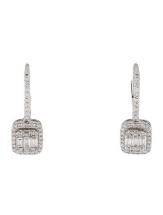 Earrings 18K Diamond Drop Earrings