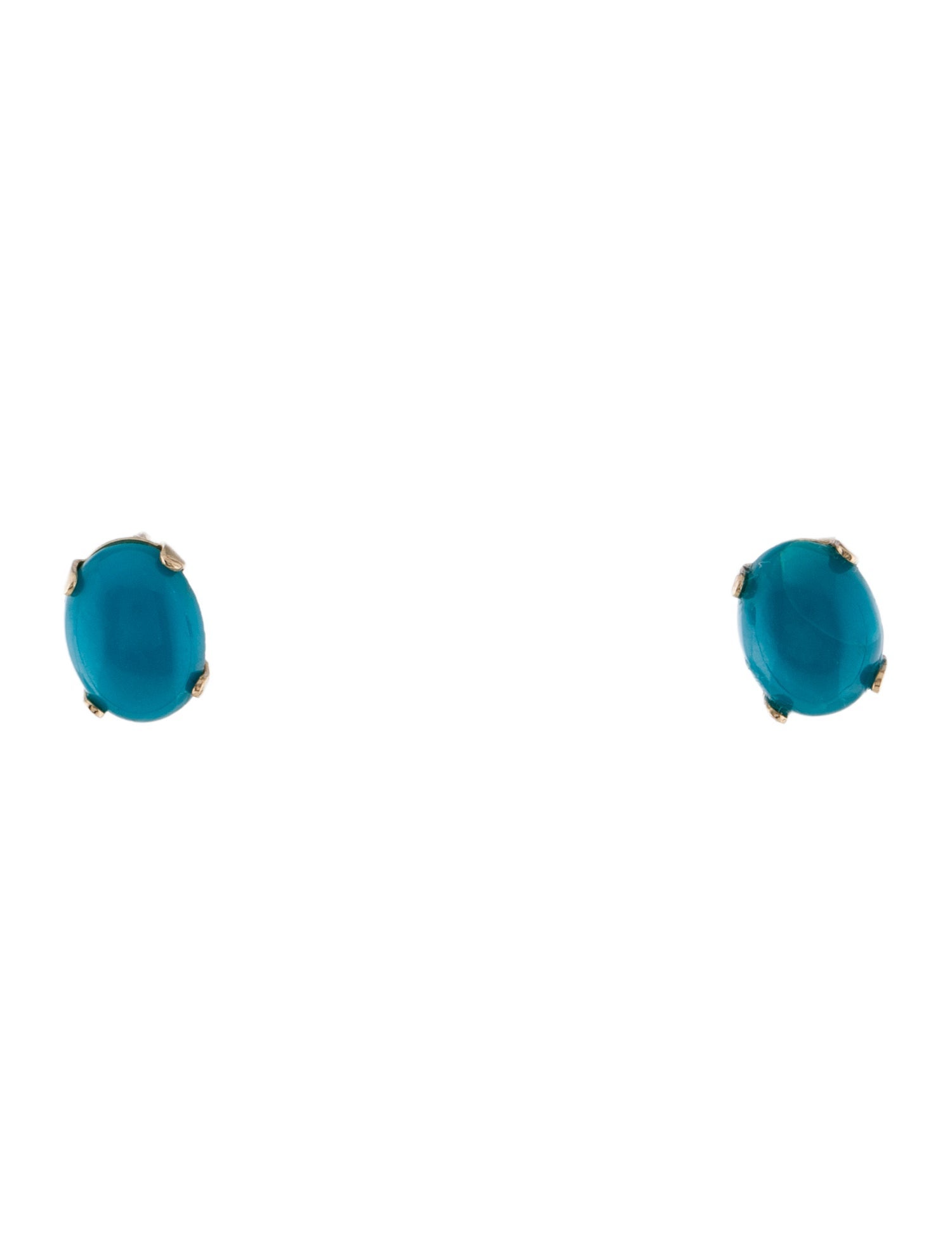 Earrings 14K 1.82ctw Turquoise Stud Earrings