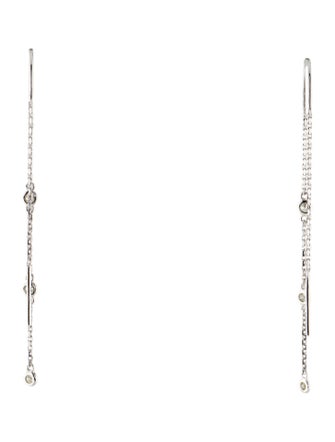 Earrings 14K Diamond Threader Drop Earrings
