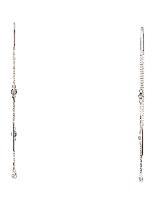 Earrings 14K Diamond Threader Drop Earrings