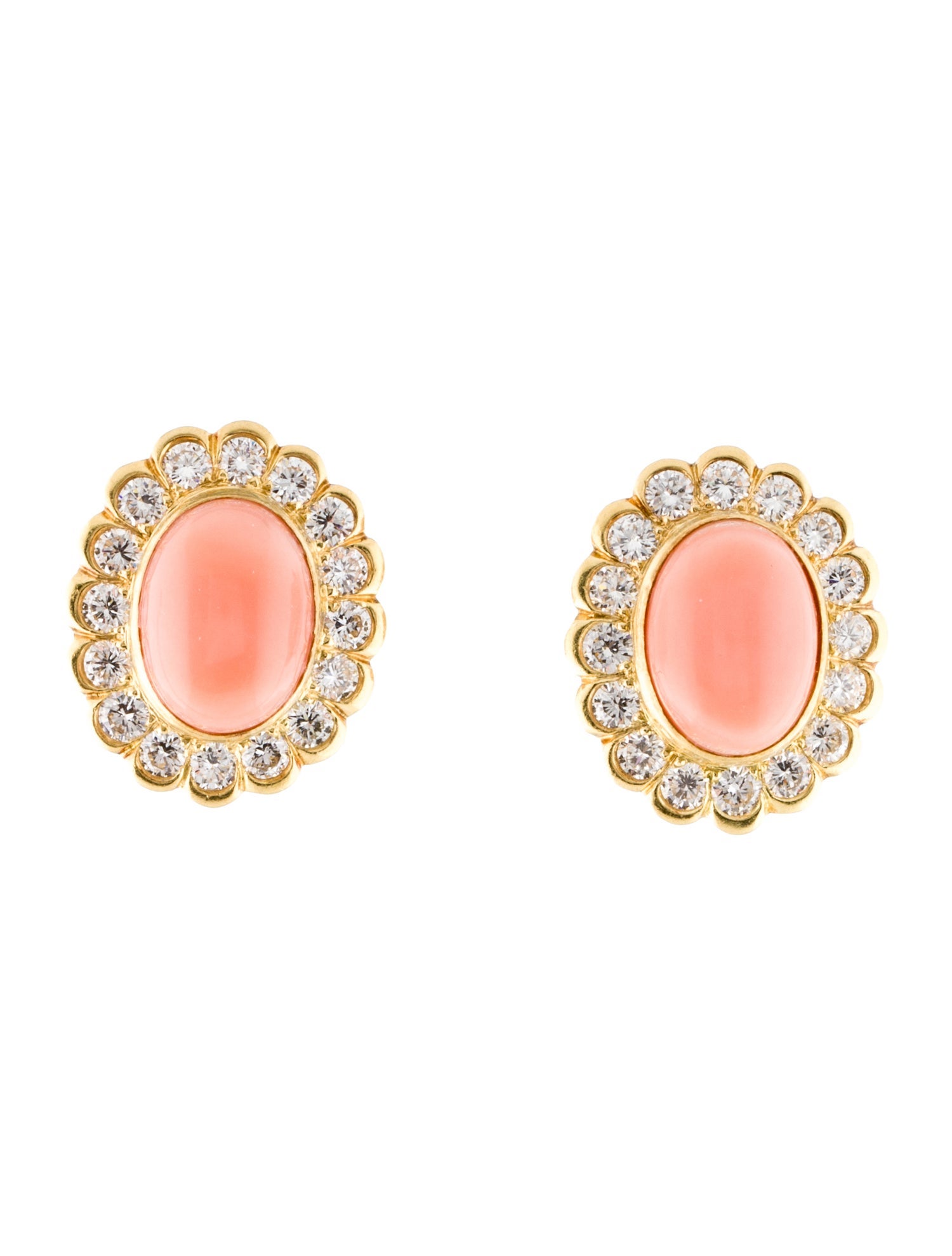 Earrings 18K Shell Clip-On