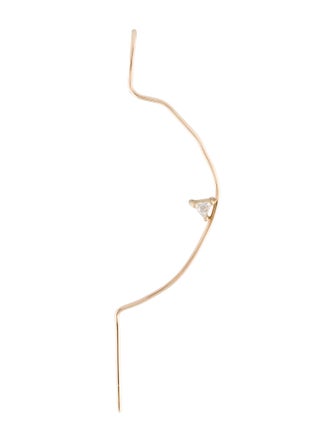 Earrings 14K Diamond Single Ear Climber Earring