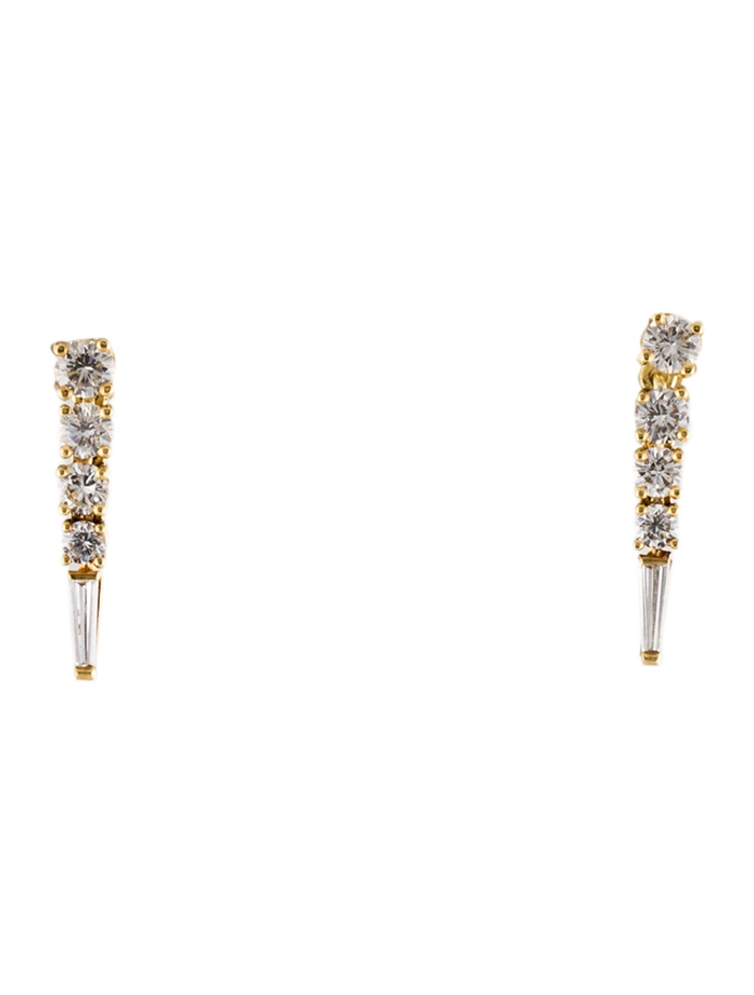 Earrings 18K Diamond Drop Earrings