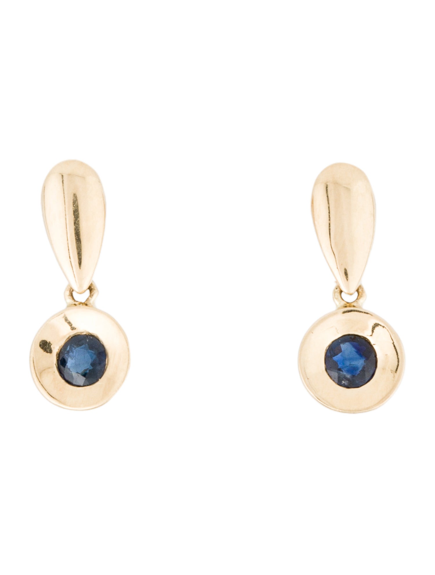 Earrings 14K Sapphire Drop