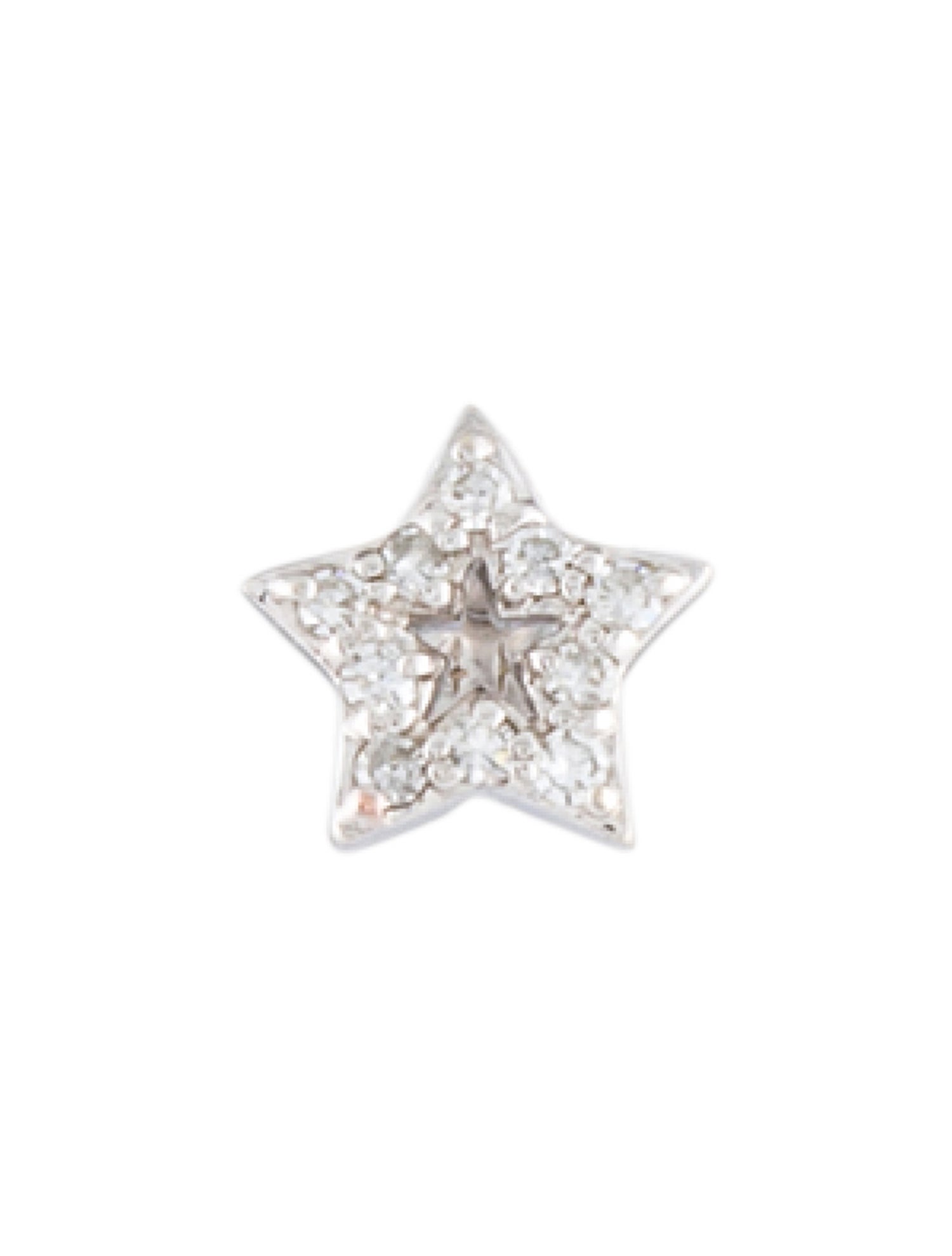 Earrings 14K Diamond Star Single Stud Earring