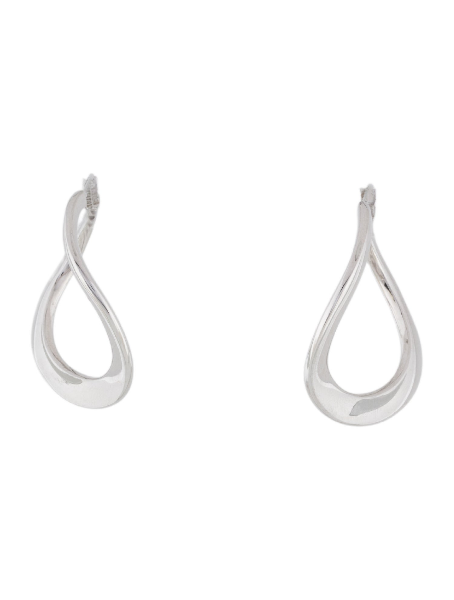 Earrings 14K Wavy Hoop Earrings