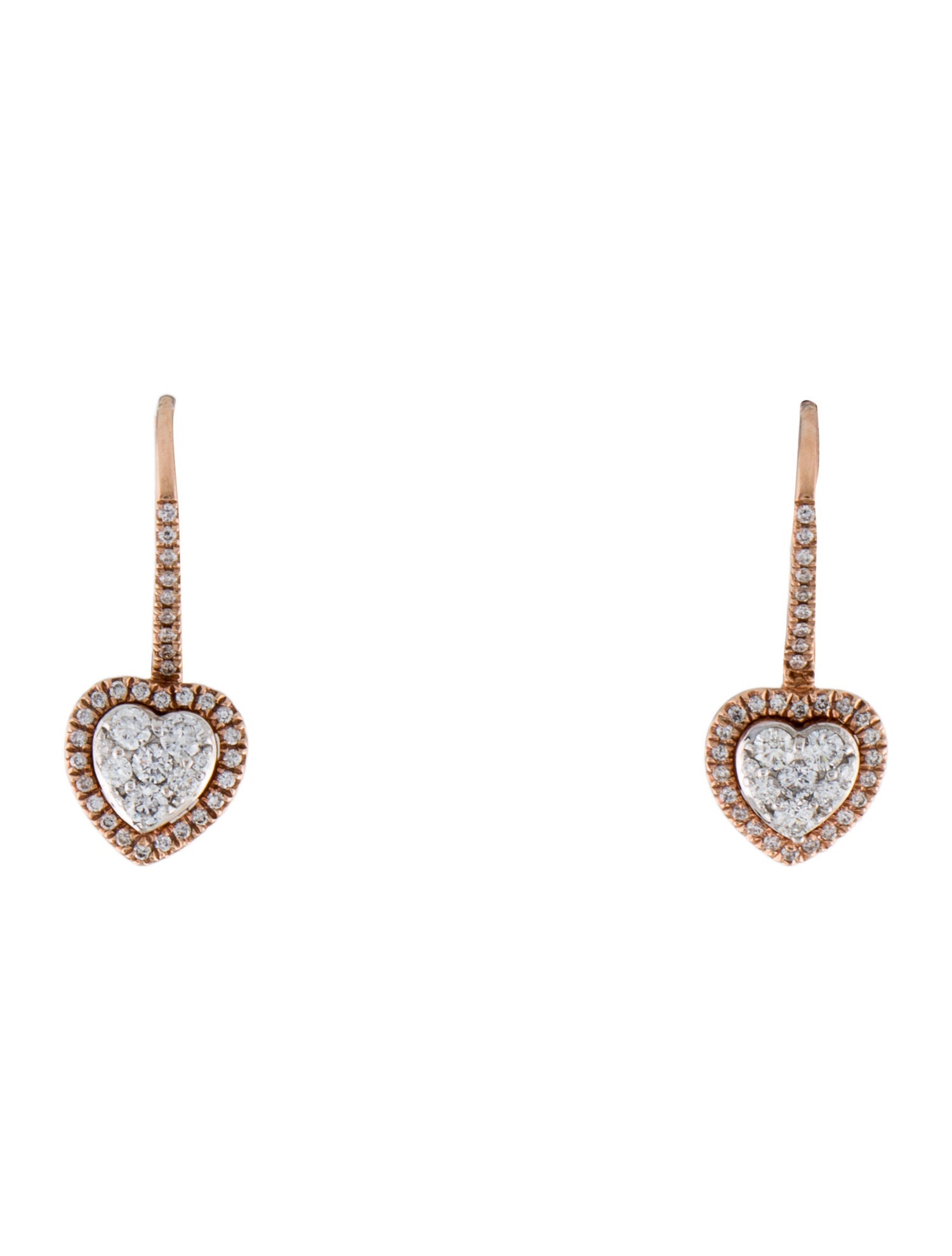 Earrings 14K Diamond Drop Earrings