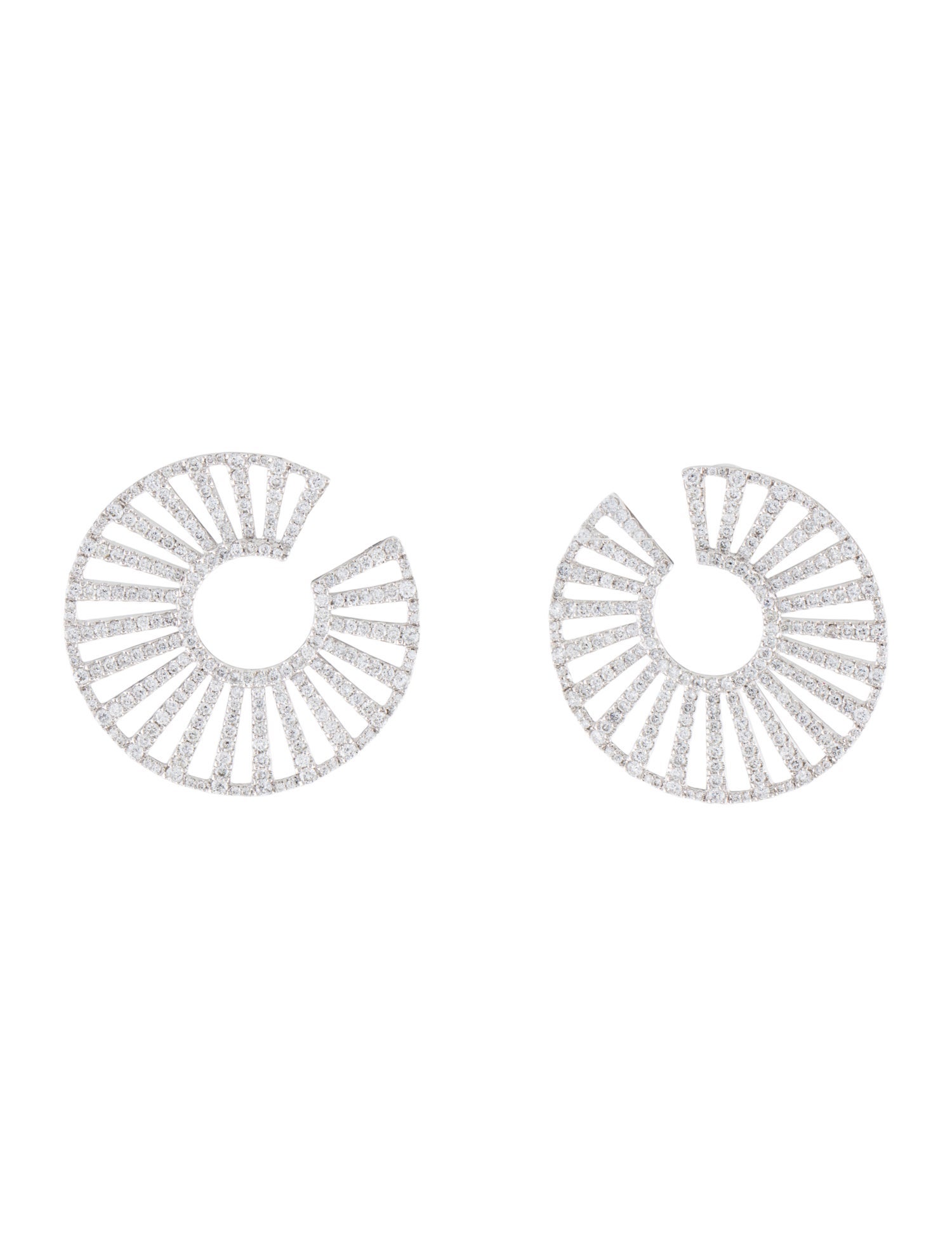 Earrings 14K 4.56ctw Diamond Earclips