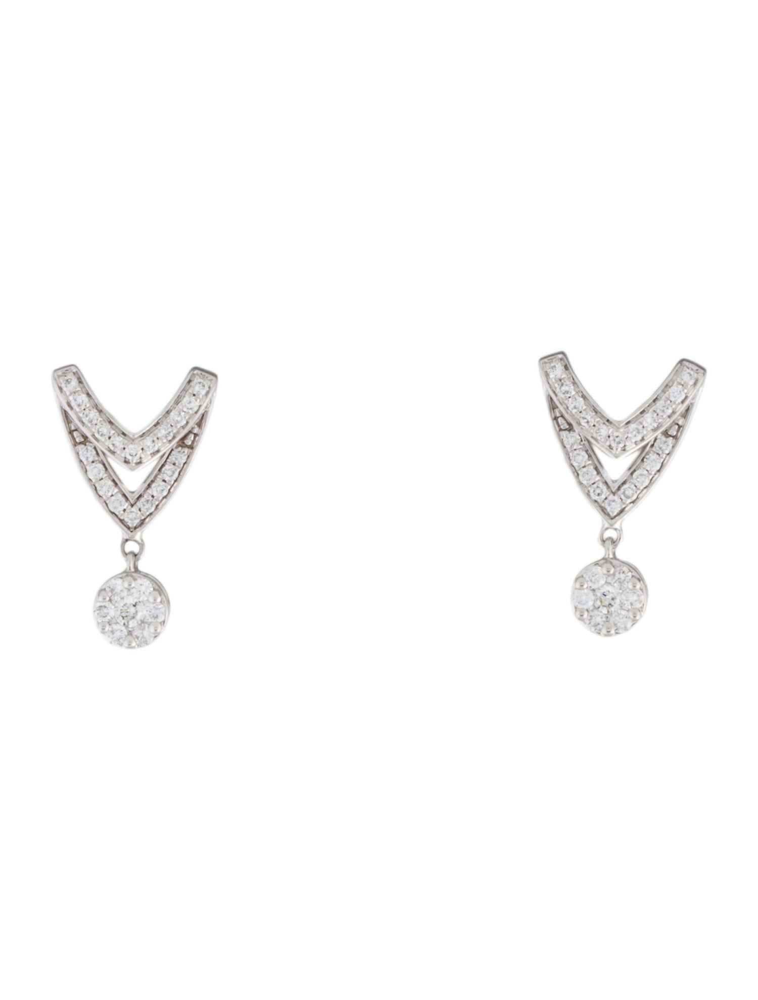 Earrings 14K Diamond Drop Earrings