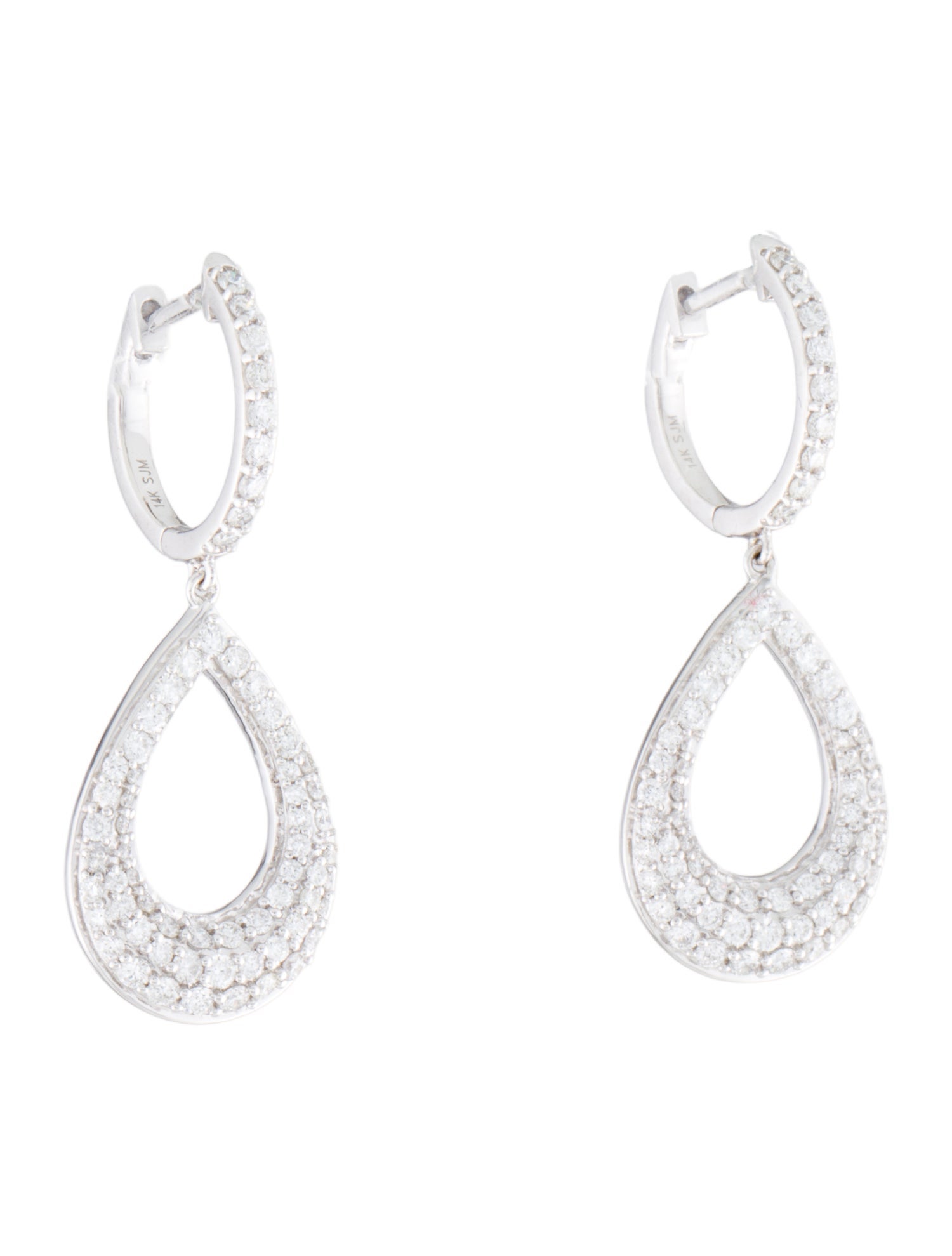 Earrings 14K 1.00ctw Diamond Drop Earrings