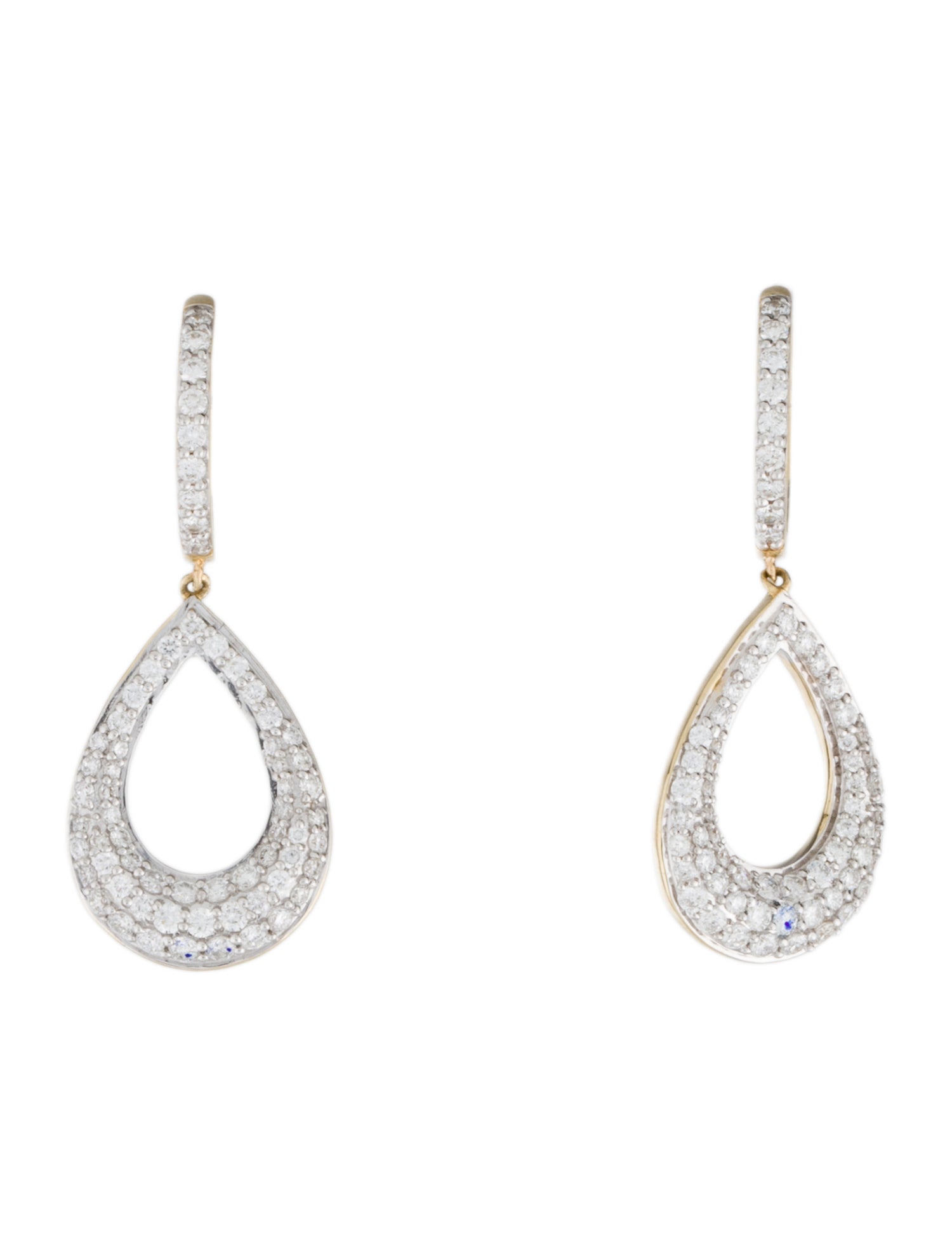 Earrings 14K Diamond Drop Earrings